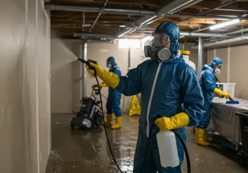 Basement Sanitization and Antimicrobial Treatment process in Carbon County, PA